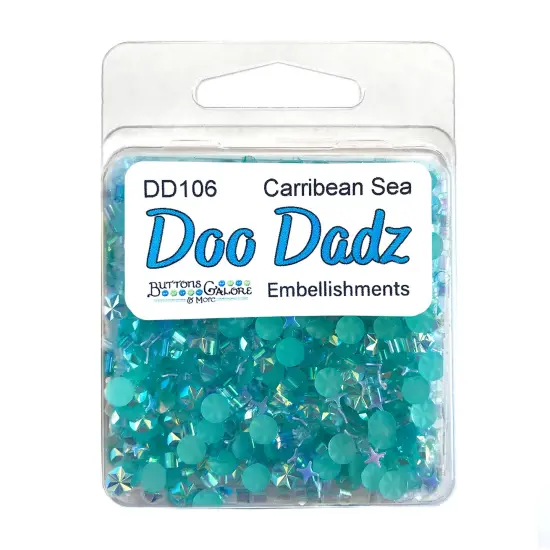 DooDadz Collection of Colorful Craft Embellishments from Buttons Galore & More Caribbean sea {1}