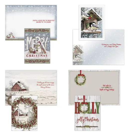 Country Christmas - Large Boxed Christmas Card Assortment {1}