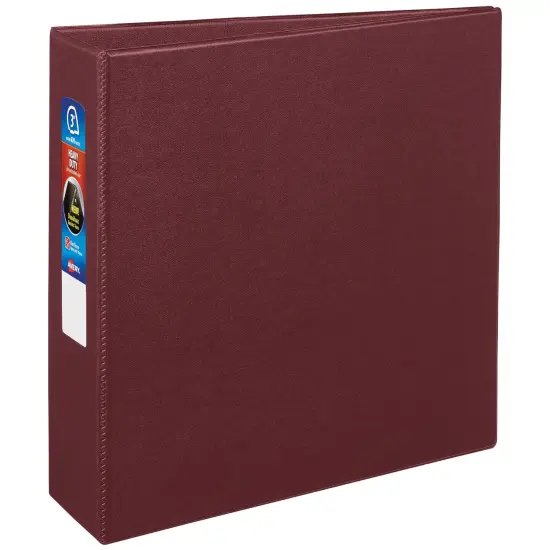 Avery Heavy-Duty 3 Ring Binder, 3" One Touch EZD Rings, 3.5" Spine, 1 Maroon Binder (79363) {1}