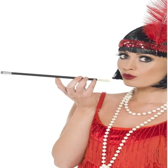 Smiffys 1920s Flapper Cigarette Holder Costume Accessory Black {1}
