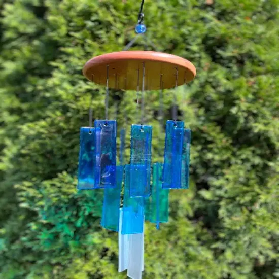 Art Glass Windchime - Into The Sea {6}