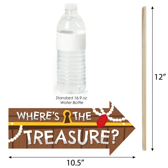 Big Dot of Happiness Funny Pirate Ship Adventures - Skull Birthday Party Photo Booth Props Kit - 10 Piece {4}