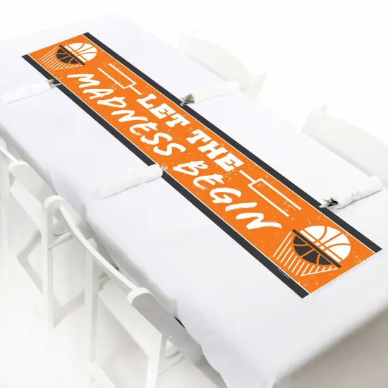 Big Dot of Happiness Basketball - Let the Madness Begin - College Basketball Party Decorations Party Banner {7}