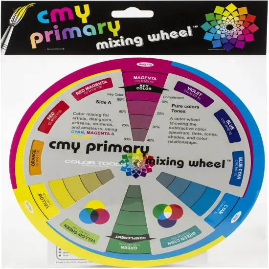 The Color Wheel Company CMY Primary Mixing Wheel-With Workbook {1}