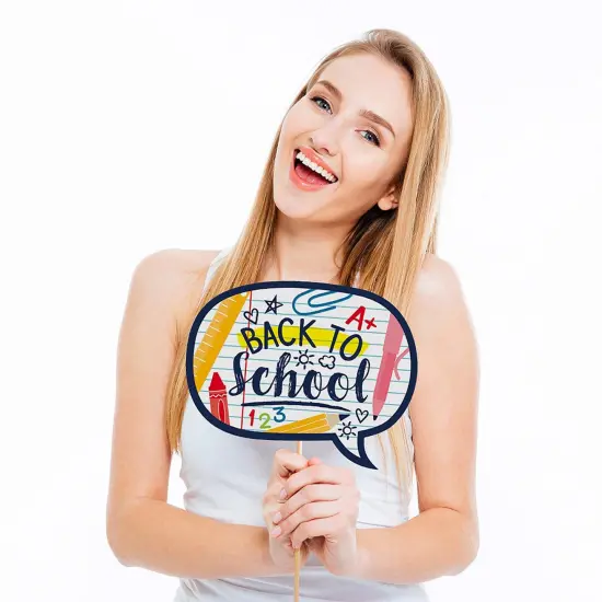 Big Dot of Happiness Back to School - First Day of School Classroom Decorations and Photo Booth Props Kit - 20 Count {4}