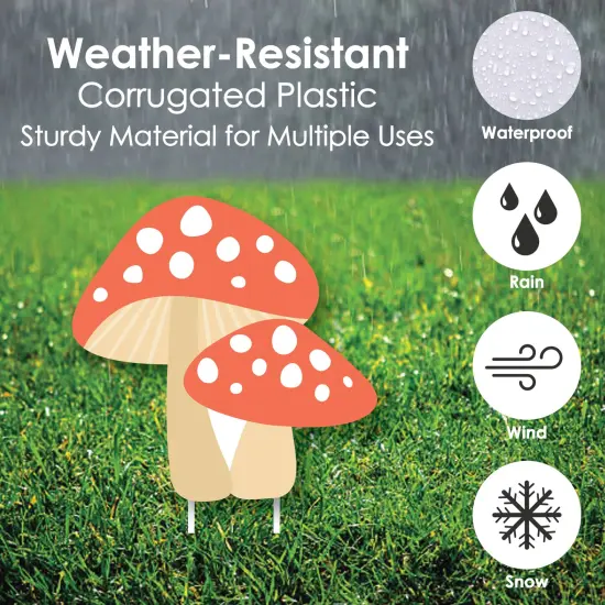 Big Dot of Happiness Let's Be Fairies - Flowers and Mushrooms Lawn Decorations - Outdoor Fairy Garden Birthday Party Yard Decorations - 10 Piece {6}