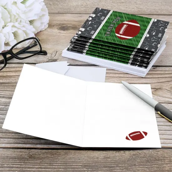 Big Dot of Happiness End Zone - Football - Baby Shower or Birthday Party Thank You Cards (8 count) {6}