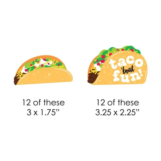Big Dot of Happiness Taco 'Bout Fun - Diy Shaped Fiesta Cut-Outs - 24 Count {3}