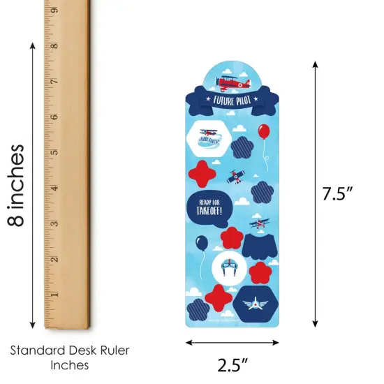 Big Dot of Happiness Taking Flight - Airplane - Vintage Plane Birthday Party Favor Kids Stickers - 16 Sheets - 256 Stickers {4}