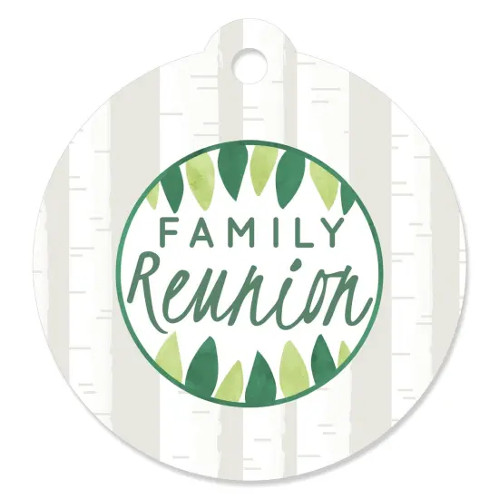 Big Dot of Happiness Family Tree Reunion - Family Gathering Party Favor Gift Tags (Set of 20) {1}