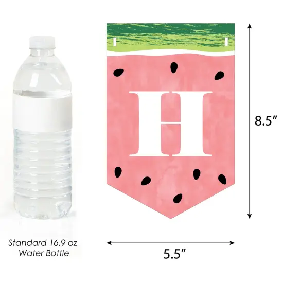 Big Dot of Happiness 1st Birthday One in a Melon - Fruit First Birthday Party Bunting Banner - Party Decorations - Happy 1st Birthday {4}