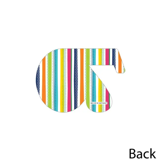 Big Dot of Happiness 70th Birthday - Cheerful Happy Birthday - Seventy Shaped Decorations DIY Seventieth Birthday Party Essentials - Set of 20 {4}