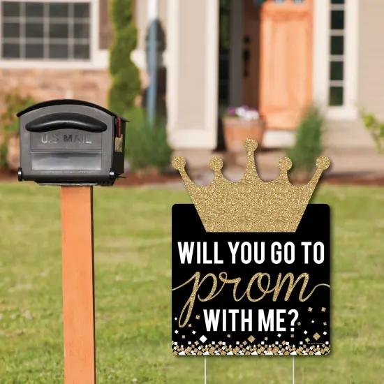 Big Dot of Happiness Promposal - Party Decorations - Prom Proposal Welcome Yard Sign {3}