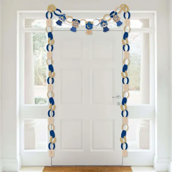 Big Dot of Happiness Eid Mubarak - 90 Chain Links and 30 Paper Tassels Decoration Kit - Ramadan Paper Chains Garland - 21 feet {4}
