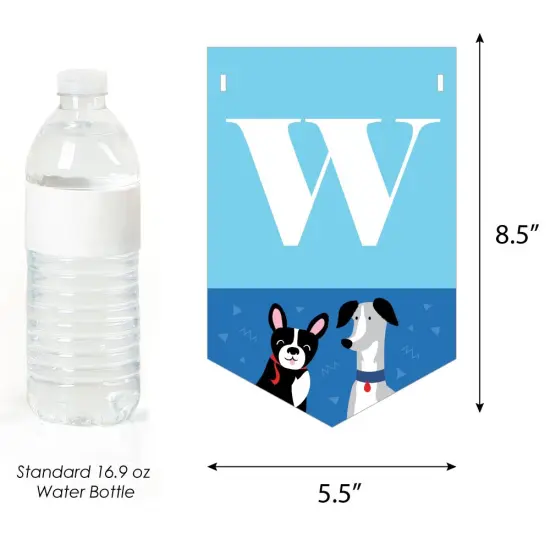 Big Dot of Happiness Pawty Like a Puppy - Dog Baby Shower Bunting Banner - Party Decorations - Baby Shower {4}