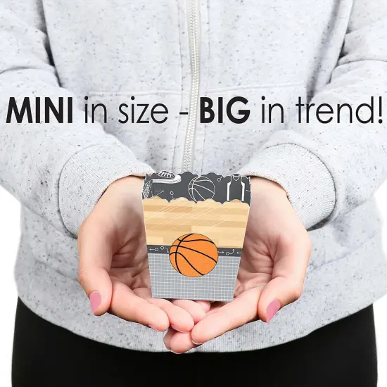 Big Dot of Happiness Nothin' but Net - Basketball - Party Mini Favor Boxes - Baby Shower or Birthday Party Treat Candy Boxes - Set of 12 {6}