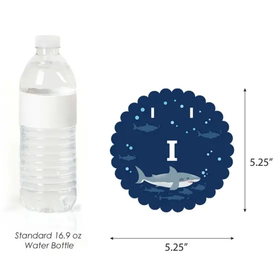 Big Dot of Happiness Shark Zone 1st Birthday Highchair Decor - I Am One - First Birthday High Chair Banner {3}