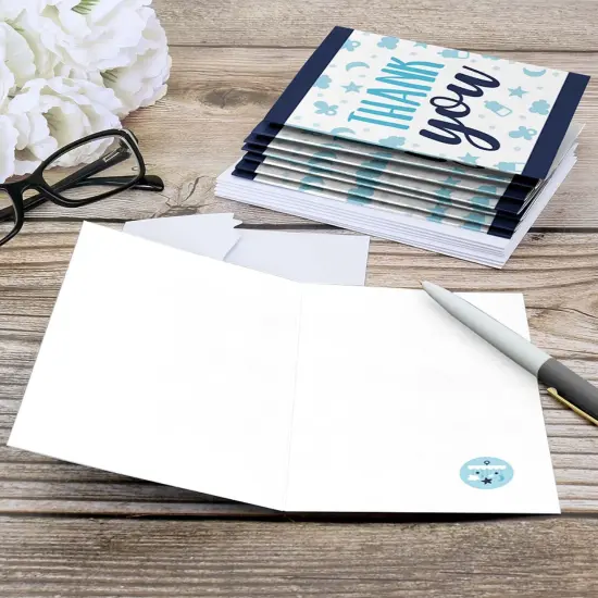 Big Dot of Happiness It's a Boy - Blue Baby Shower Thank You Cards (8 count) {6}