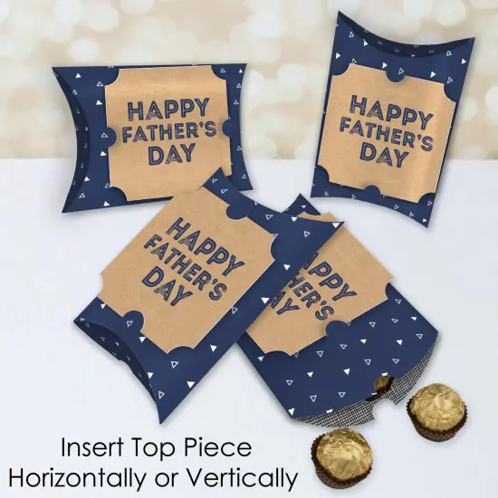 Big Dot of Happiness My Dad is Rad - Favor Gift Boxes - Father's Day Party Large Pillow Boxes - Set of 12 {4}