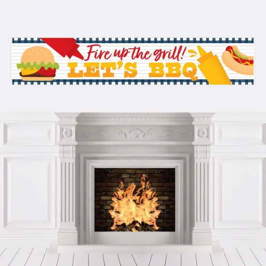 Big Dot of Happiness Fire Up the Grill - Summer BBQ Picnic Party Decorations Party Banner {1}