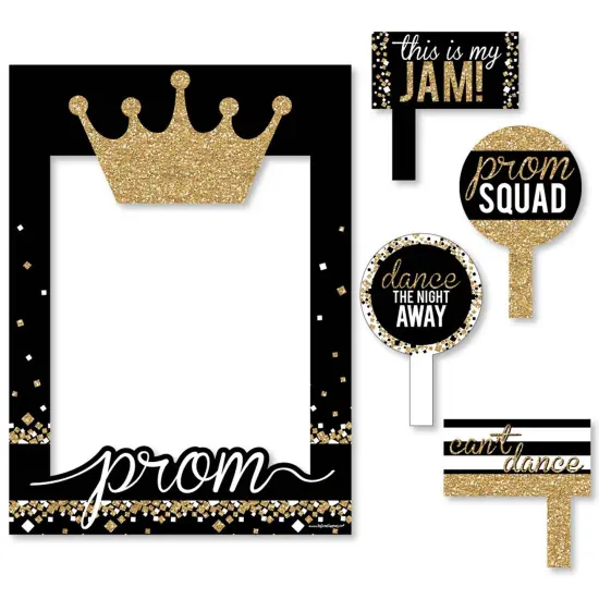 Big Dot of Happiness Prom - Prom Night Party Selfie Photo Booth Picture Frame & Props - Printed on Sturdy Material {7}