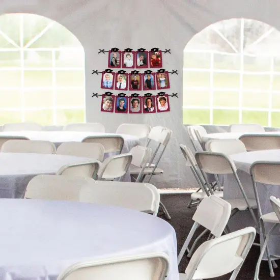 Big Dot of Happiness Maroon Grad - Best is Yet to Come - DIY Burgundy Graduation Party Decor - K-12 School Picture Display - Photo Banner {4}