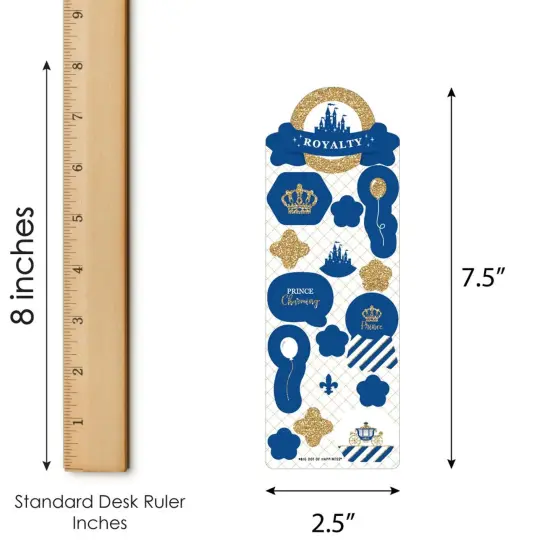 Big Dot of Happiness Royal Prince Charming - Birthday Party Favor Kids Stickers - 16 Sheets - 256 Stickers {4}