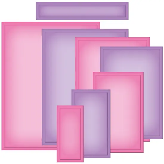 Spellbinders Nestabilities A2 Card Creator Dies-Matting Basics A {3}