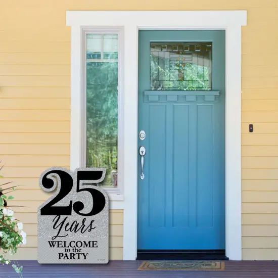 Big Dot of Happiness We Still Do - 25th Wedding Anniversary - Party Decorations - Anniversary Party Welcome Yard Sign {6}