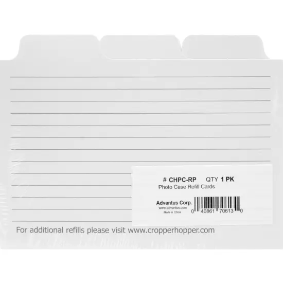 Cropper Hopper Photo Case Refill Cards 12/Pkg-4"X6" {1}