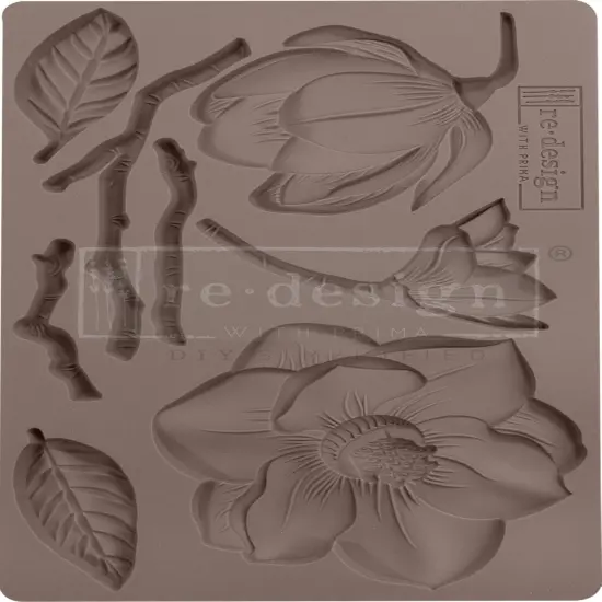 Prima Marketing Re-Design Mould 5"X8"X8mm-Winter Blooms {3}