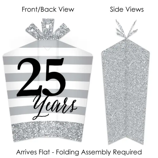 Big Dot of Happiness We Still Do - 25th Wedding Anniversary - Table Decorations - Anniversary Party Fold and Flare Centerpieces - 10 Count {3}