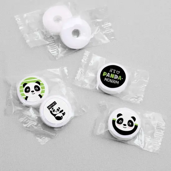 Big Dot of Happiness Party Like a Panda Bear - Baby Shower or Birthday Party Round Candy Sticker Favors - Labels Fits Chocolate Candy (1 sheet of 108) {4}