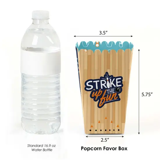 Big Dot of Happiness Strike Up the Fun - Bowling - Birthday Party or Baby Shower Favor Popcorn Treat Boxes - Set of 12 {3}