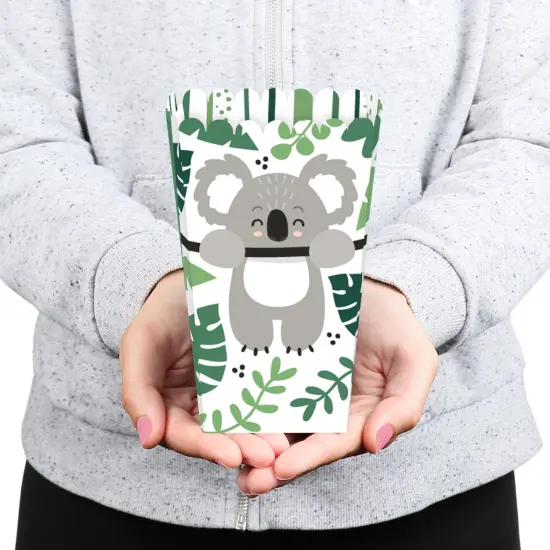 Big Dot of Happiness Koala Cutie - Bear Birthday Party and Baby Shower Favor Popcorn Treat Boxes - Set of 12 {6}