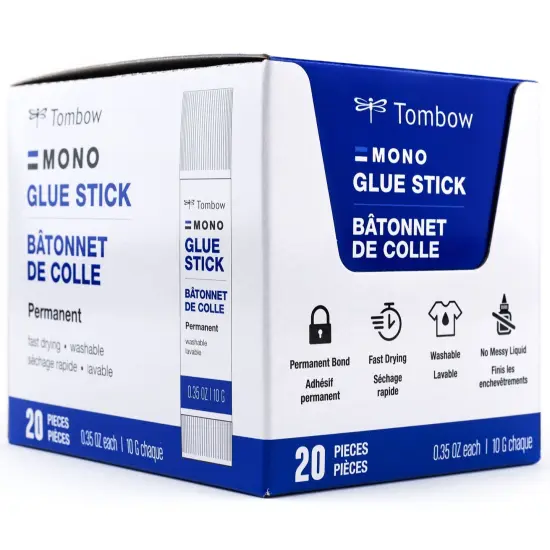 Tombow MONO Glue Stick Open Stock 20/Pkg-10g Each {3}