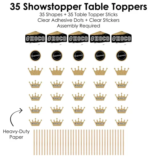 Big Dot of Happiness HOCO Dance - Homecoming Centerpiece Sticks - Showstopper Table Toppers - 35 Pieces {7}