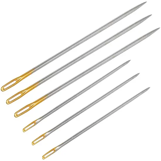 SINGER Gold Eye Embroidery Needles On Collectible Magnet-6/Pkg Dressform Magnet {3}