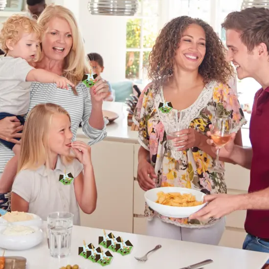 Big Dot of Happiness Woodland Creatures - Baby Shower Conversation Starter - 2-in-1 Dirty Diaper Game - Set of 24 {4}