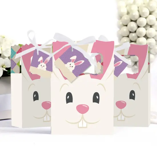Big Dot of Happiness Hippity Hoppity - Easter Bunny Party Favor Boxes - Set of 12 {4}
