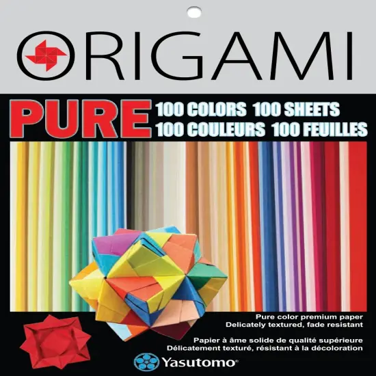 Yasutomo PURE Origami Paper 3" 100/Pkg-100 Colors {1}