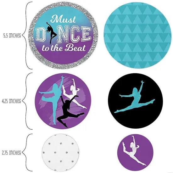 Big Dot of Happiness Must Dance to the Beat - Dance - Birthday Party Giant Circle Confetti - Dance Party Decorations - Large Confetti 27 Count {3}
