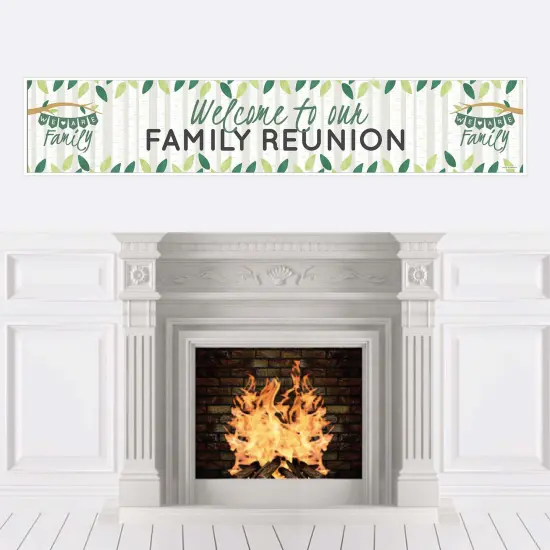 Big Dot of Happiness Family Tree Reunion - Family Gathering Party Decorations Party Banner {1}