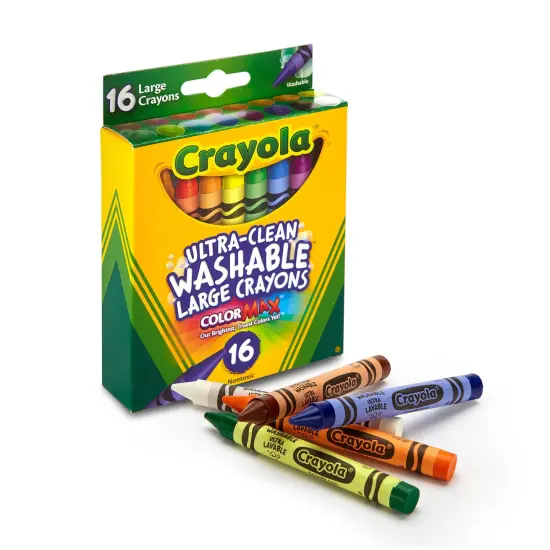Crayola Large Washable Crayons-16/Pkg {3}