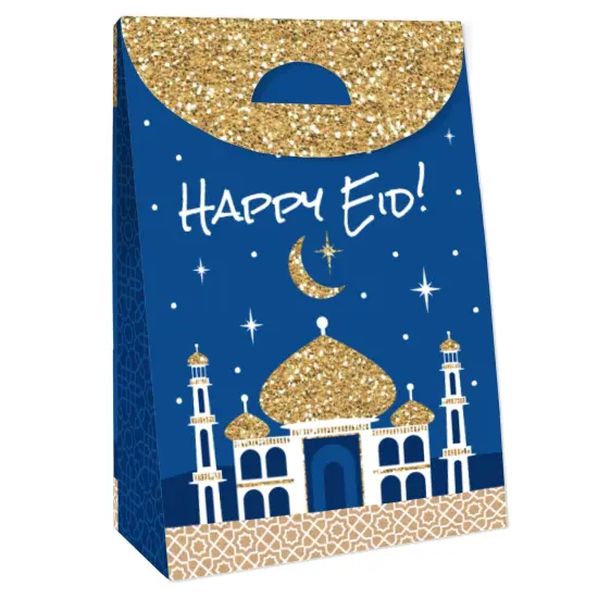 Big Dot of Happiness Eid Mubarak Gift Favor Bags - Happy Eid - Ramadan Party Goodie Boxes - Set of 12 {4}