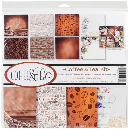 Reminisce Collection Kit 12"X12"-Coffee & Tea {1}
