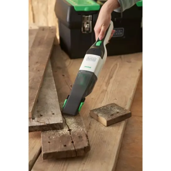 BLACK+DECKER Reviva 8V MAX Cordless Hand Vacuum with Charger, Filter and Brush Crevice Tool (REVHV8J40) {4}