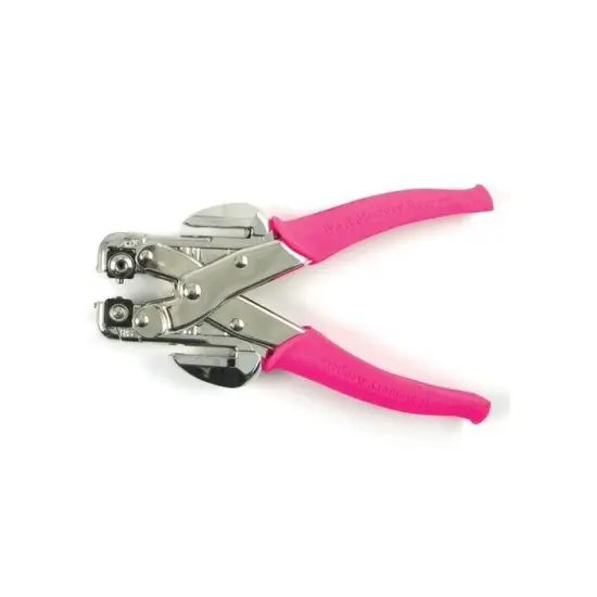 American Crafts TOOL - WeR Memory Keepers - CROP-A-DILE PINK - WITH CASE 70908-4 {2}