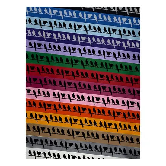 Birds Sitting on a Wire Satin Ribbon for Bows Gift Wrapping - 1" - 3 Yards Black Ribbon {1}