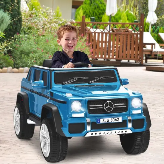 12V Kids Ride On Car with 2.4G Remote Control and USB Interface Black {8}